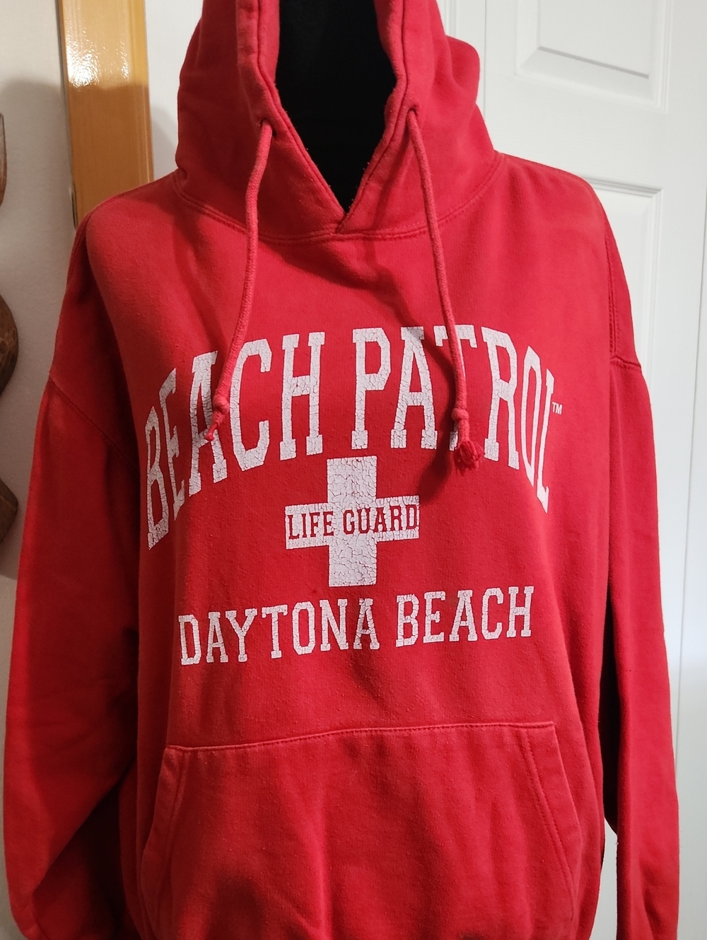 Daytona Beach Red 'Beach Patrol' Hooded Sweatshirt